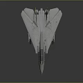 Military Fighter Jet With Gray Body Yellow Tail Fins and Number 109 on Gray Background