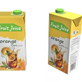 100% Natural Orange Fruit Juice Carton Packaging With Fresh Pure Content
