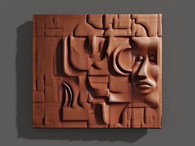 Three-dimensional wall decoration model