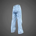 Light Blue Straight Leg Jeans For Casual Everyday Wear Fashion Style