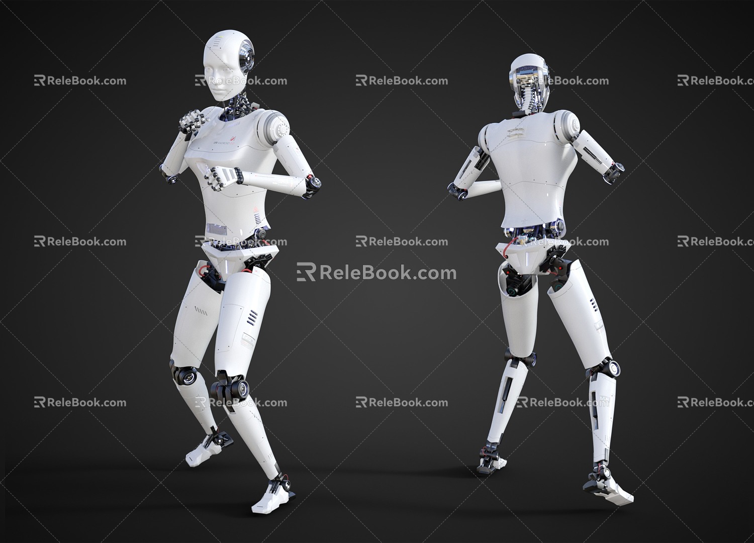 Intelligent Robot Science and Technology Sense Robot Kung Fu Posture Fighting Robot 3d model