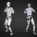 Intelligent Robot Science and Technology Sense Robot Kung Fu Posture Fighting Robot 3d model