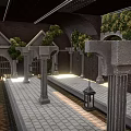 Modern Retro Subway Station Victoria Railway Station European Underground Railway Station Underground Subway Station Old-fashioned Abandoned Subway Station 3d model