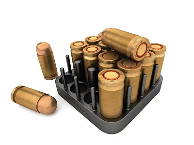 Modern Bullet Pistol Cartridge 3d model