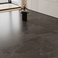 Dark Gray Floor Tiles In Modern Interior Space 3d model