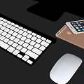 Modern Monitor Keyboard 3d model
