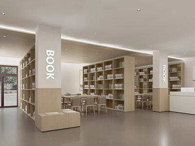 Modern Library 3d model