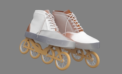 Skates roller skates 3d model