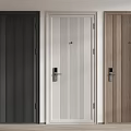 Modern Home Security Doors With Different Colors And Lock System Design