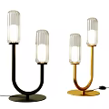 Modern Table Lamp Creative Table Lamp Metal Table Lamp Glass Table Lamp Double Head Table Lamp 3d model