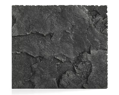 Black Cracked Texture Background Wall With Rough Surface For Modern Decorative Design 3d model