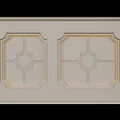 Elegant Ceiling Design With Symmetrical Decorative Panels Geometric Patterns And Ornate Edges 3d model