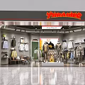 Modern Clothing Store Interior With Fashion Apparel Display Racks Mirrors And Stylish Outfits