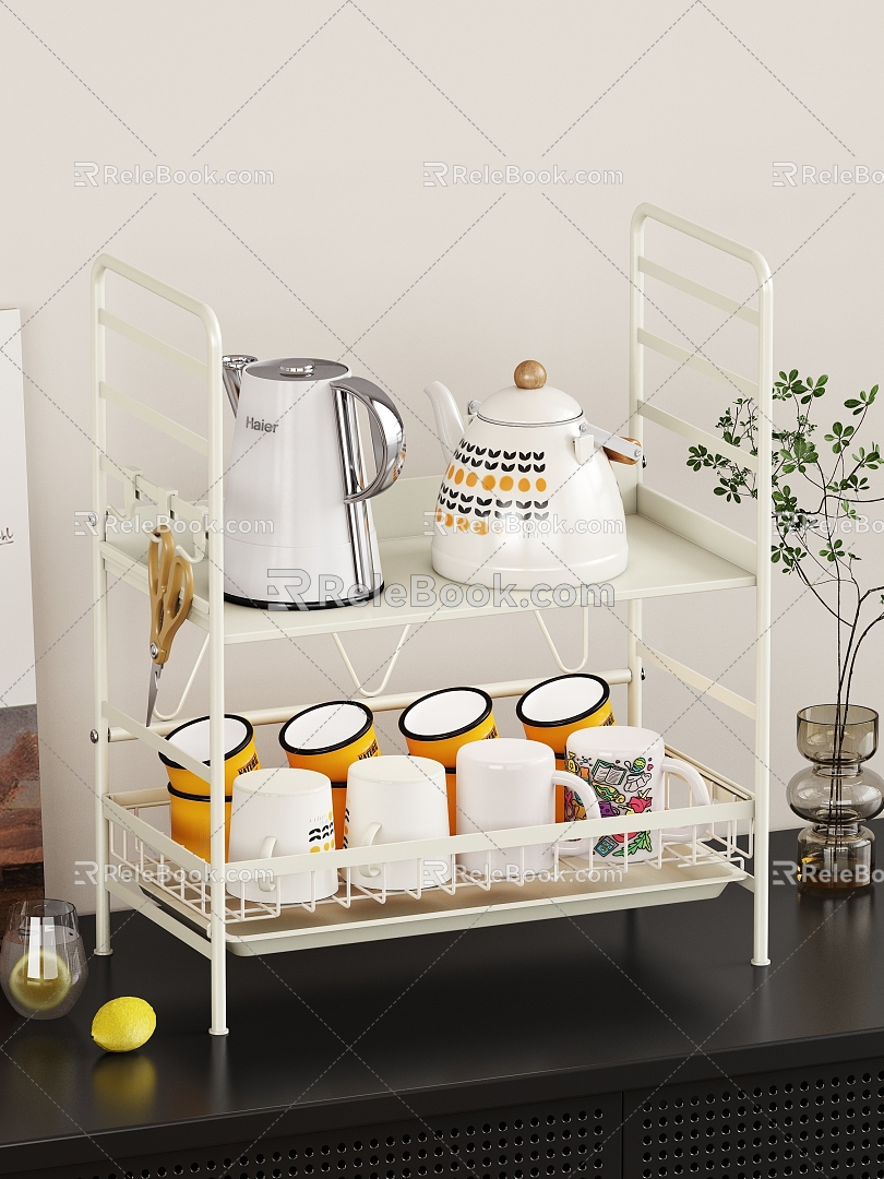 Simple Style Water Cup Storage Rack model