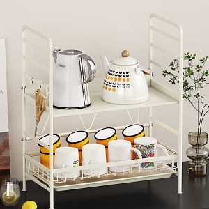 Simple Style Water Cup Storage Rack 3d model