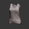 White Sleeveless Vest With Pocket Simple Design Casual Daily Wear
