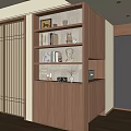 Middle Ancient Ornaments Combination Silent Wind Ornaments Combination New Chinese Style Ornaments Combination Song Style Aesthetic Ornaments Combination Ornaments Combination Storage Cabinet Wall Cabinet 3d model