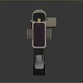 Futuristic Sci Fi Weapon Design With Beige Green Body Red Accent And Modern Grip