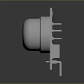Electronic button keys 3d model
