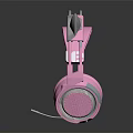 Adorable Pink Cat Ears Headphones With Modern Design And Soft Ear Cups