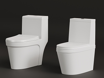 Modern toilet seat 3d model