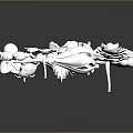 Silver Floral Leaf Shaped Clothing Accessories Shiny Reflective Brooches And Rings