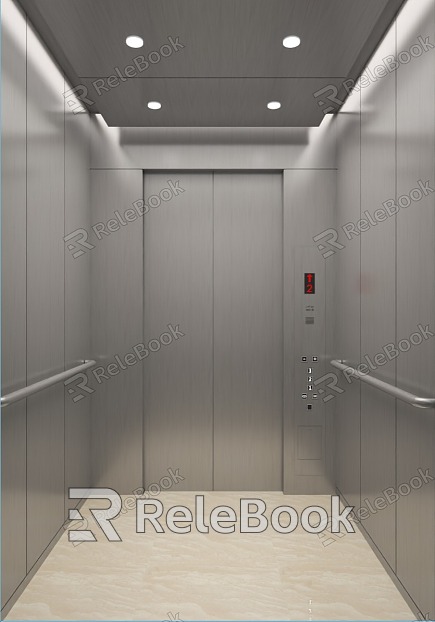 Modern elevator car model