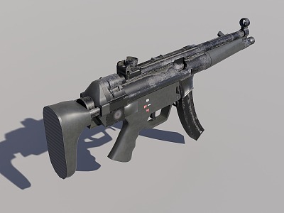 HKMP5 submachine gun model