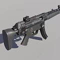 HKMP5 submachine gun 3d model