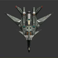 Futuristic Spacecraft Model With Advanced Aerospace Design And Cosmic Features