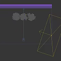 Three Trees In Modern Tree Planters With Concrete Wooden Structure And Metal Supports