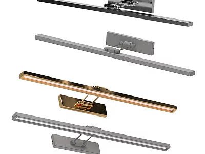 Modern Wall Lights Featuring Different Metal Finishes And Sleek Contemporary Designs 3d model
