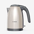 Bosch Modern Metallic Electric Kettle Fast Boiling Safe Design Home Kitchen Appliance