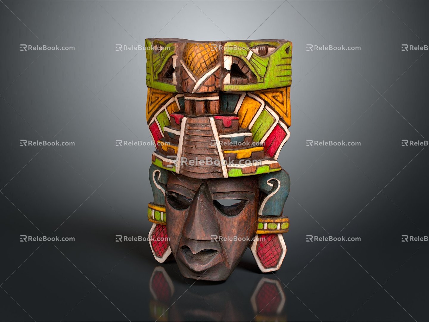 Ruins Relics Maya Ruins Maya Totem Totem Tribal Totem Ancient Ruins Ancient Cultural Relics 3d model