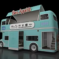 Dining Car RV Car 3d model