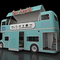 Dining Car RV Car 3d model