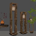 Quiet floor lamp 3d model