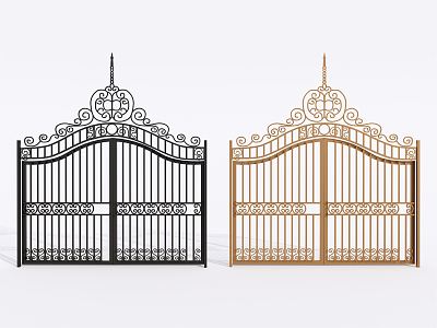 Jane European Gate Iron Gate 3d model