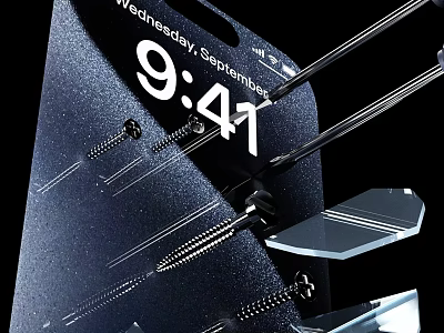 Smartphone Screen Repair With Precision Screwdriver Tools 3d model