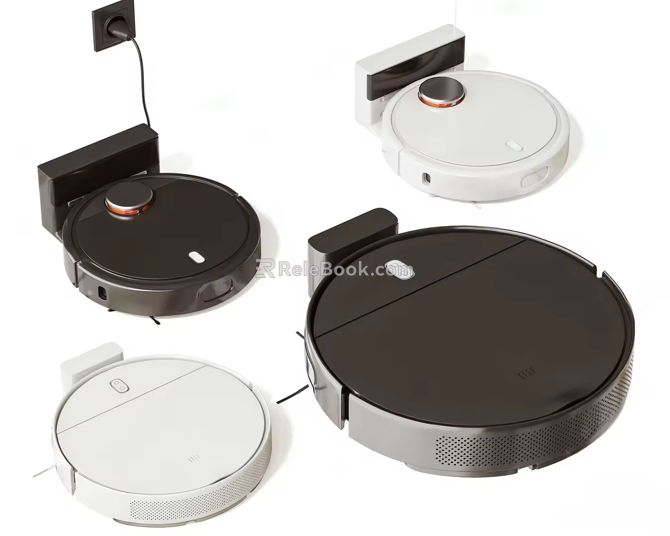 Modern sweeping robot sweeper 3d model