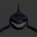Realistic 3D Purple Shark Model With Detailed Features And Lifelike Appearance