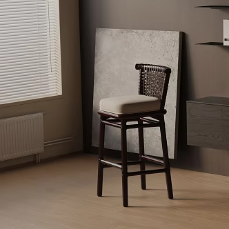Modern Bar Chair 3d model