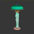 Table Lamp Industrial Table Lamp Homemade Table Lamp Industrial Wind Folding Table Lamp Lighting Lamps Lighting Fixtures 3d model