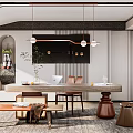 Modern study 3d model