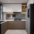 Elegant Modern New Chinese Style Living And Dining Room With Comfortable Sofas And Marble Floors