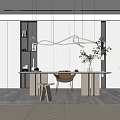 Modern study 3d model
