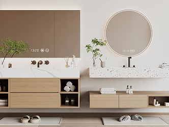 Modern bathroom cabinet 3d model