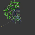 Modern Industrial Factory Building With Large Roof Green Surroundings And Logistics Parking Area