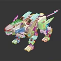 Modern Machine Dinosaur Mechanical Dinosaur Mechanical Monster Machine Monster 3d model