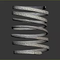 Elegant Modern Metallic Textured Bracelet With Sleek Interlocking Rings Design